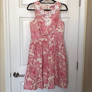 Pink and White Dress Size 6